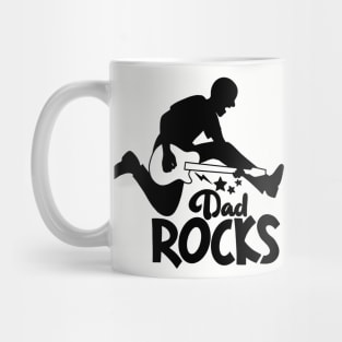 my dad rock  fathers day quotes design. Father's Day  banner and giftcard Mug